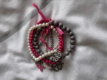 Pink Ribbon armband beschikbaar voor biedingen