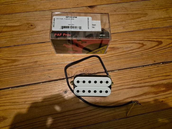 Dimarzio DP151 Paf Pro White F-Spaced, Muziek en Instrumenten, Instrumenten | Onderdelen, Zo goed als nieuw, Elektrische gitaar
