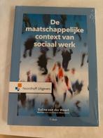 De maatschappelijke context van sociaal werk (Nieuw), Ophalen of Verzenden, Nieuw, HBO