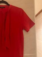 Nikkie top korte mouw rood met lurex draad maat 40, Kleding | Dames, Tops, Maat 38/40 (M), Verzenden, Zo goed als nieuw, Rood