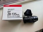 Canon EF 28-135 mm f/3.5-5.6 IS USM + Filters UV & POL, Ophalen of Verzenden, Zo goed als nieuw, Telelens, Zoom