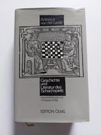 Geschichte und Literatur des Schachspiels, Ophalen of Verzenden, Zo goed als nieuw