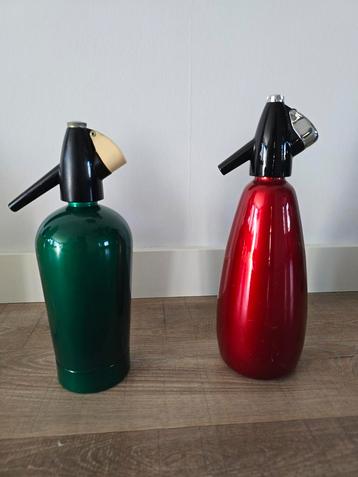Prachtige zeldzame Sparklets Spuitwaterfles in metallic Rood beschikbaar voor biedingen