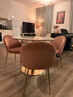 3 Roze Eetkamerstoelen - Set van Stoelen, Ophalen, Overige kleuren, Zo goed als nieuw, Vier