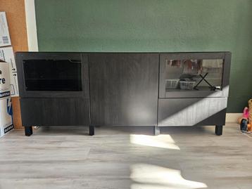 Ikea Besta dressoir inclusief glasplaat