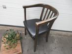 oude vintage houten bureaustoel, Ophalen, Gebruikt, Zwart, Bureaustoel