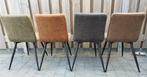 Set Van 4 Eetkamerstoelen Velvet ZO GOED ALS NIEUW!, Overige kleuren, Ophalen of Verzenden, Zo goed als nieuw, Metaal