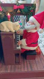 Vintage kerstman achter piano musical merk Maisto, Ophalen, Zo goed als nieuw