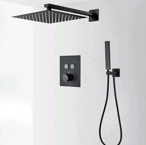 Inbouw doucheset, thermostaat, wandmontage, regendouche, Doe-het-zelf en Verbouw, Sanitair, Nieuw, Douche, Rvs, Ophalen of Verzenden