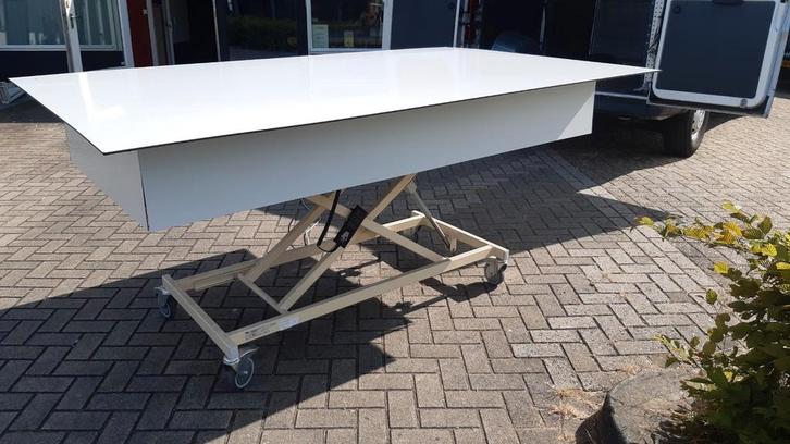 Werktafel bureau inpaktafel Elektrisch, Huis en Inrichting, Bureaus, Gebruikt, Stabureau, Elektrisch, Ophalen