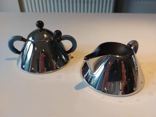 Alessi suikerpot en melkkan Michael Graves, Huis en Inrichting, Keuken | Keukenbenodigdheden, Zo goed als nieuw, Ophalen of Verzenden