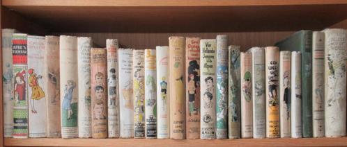 Vooroorlogse jeugdboeken met mooie ruggen; ook klassiekers, Antiek en Kunst, Antiek | Boeken en Bijbels, Ophalen of Verzenden