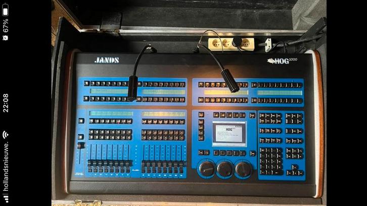 Jands Hog 1000 lichttafel in flightcase, Muziek en Instrumenten, Licht en Laser, Gebruikt, Licht, Geluidgestuurd, Ophalen