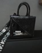Nikkie plessen tas nieuw zwart lak wit, Ophalen of Verzenden, Nieuw, Zwart