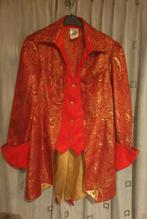 Rode markiezin jas dames maat XL, Carnaval, Maat 46/48 (XL) of groter, Ophalen of Verzenden, Zo goed als nieuw