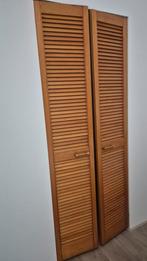 Houten Louvre Deuren, Ophalen, Minder dan 50 cm, Gebruikt, Natuurlijk
