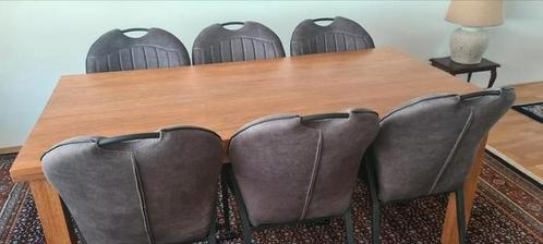Zo goed als nieuw eettafel met 6 stoelen, Huis en Inrichting, Tafels | Eettafels, Zo goed als nieuw, 50 tot 100 cm, 150 tot 200 cm