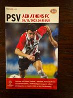 PSV - AEK Athene 5 november 2003, Ophalen of Verzenden, Zo goed als nieuw, PSV