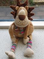 Leeuw merk Bremel of Aldi met gestreepte sjaal +beenwarmer, Ophalen of Verzenden, Zo goed als nieuw, Overige typen