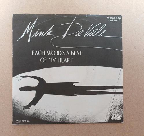 Mink DeVille  - Each Word's A Beat Of My Heart, Cd's en Dvd's, Vinyl Singles, Gebruikt, Single, Pop, 7 inch, Ophalen of Verzenden
