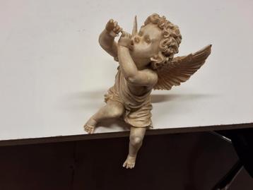 Zittende Engel/Cherubijn Beeld 19cm beschikbaar voor biedingen