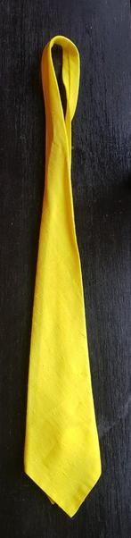 Gele stropdas, Gedragen, Effen, Ophalen of Verzenden, Geel