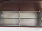 Mooie klepkast met glazen planken - Badkamer/Keuken, Ophalen, (Half)hoge kast, 100 tot 150 cm, Nieuw