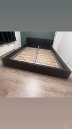 Ikea Malm bedframe 180x200 - zwart bruin, Huis en Inrichting, Slaapkamer | Bedden, Ophalen, Gebruikt, Zwart, Tweepersoons