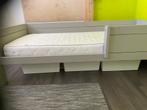 Bed eenpersoons grijs hout, Ophalen, 90 cm, Eenpersoons, Zo goed als nieuw