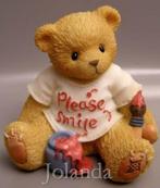 CHerished Teddies Please Smile, Ophalen of Verzenden, Zo goed als nieuw, Beeldje, Cherished Teddies