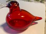 Iittala Oiva Birds by Toikka kleine rode stern, Antiek en Kunst, Antiek | Glas en Kristal, Ophalen