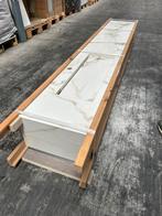 Luxe marmerlook wastafel – Porcelanosa Calacatta Gold Silk, Huis en Inrichting, Ophalen, Nieuw, 200 cm of meer, Minder dan 100 cm
