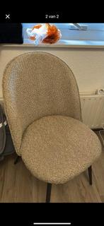 6 eetkamer stoelen boucle beige, Ophalen of Verzenden, Zo goed als nieuw, Overige kleuren