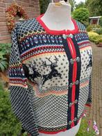 Skjaeveland Noors wollen vest folklore outdoor hertjes S, Kleding | Dames, Ophalen of Verzenden, Zo goed als nieuw