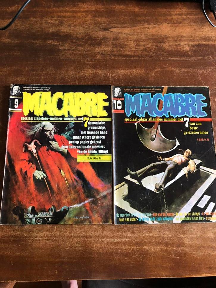 Macabre deel 9 en 10 (1975), Boeken, Strips | Comics, Gelezen, Meerdere comics, Japan (Manga), Ophalen of Verzenden