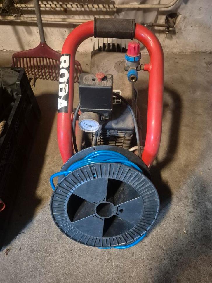 Lichte Compressor met 15m Spiraalslang, Doe-het-zelf en Verbouw, Compressors, Ophalen