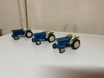 Britains, 3x FORD 5000 tractor, Schaal 1:32, Ophalen of Verzenden, Gebruikt, Tractor of Landbouw, Britains