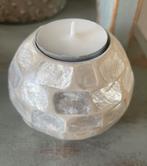 Prachtige parelmoer waxinelichthouder kandelaar schelp, Ophalen of Verzenden, Zo goed als nieuw