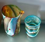 Murano Nachtset Blauw & Goud (15) met Certificaat Diego Vio, Ophalen