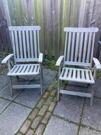 Teakhouten tuinstoelen, Ophalen, Gebruikt, Teakhout, Verstelbaar