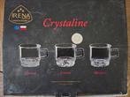 Doos nieuwe theeglazen Crystaline, Huis en Inrichting, Keuken | Servies, Glas of Glazen, Nieuw, Ophalen of Verzenden, Glas