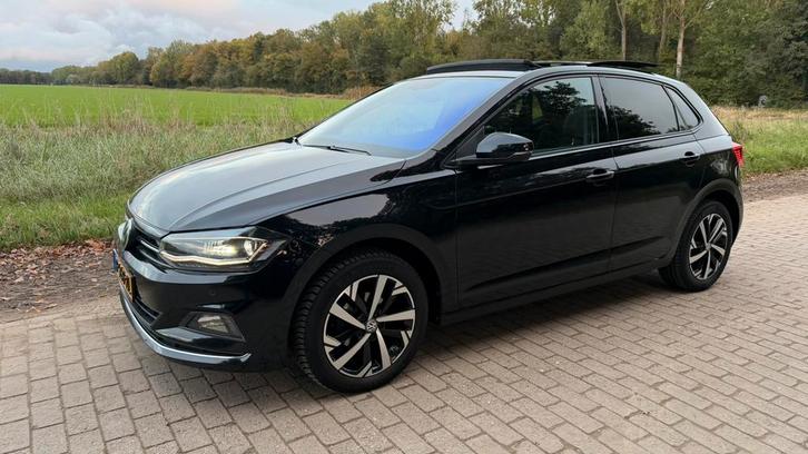Volkswagen Polo 1.0 TSI 140pk 7-DSG 2019 Panoramadak Zwart, Auto's, Volkswagen, Particulier, Polo, 360° camera, ABS, Adaptieve lichten