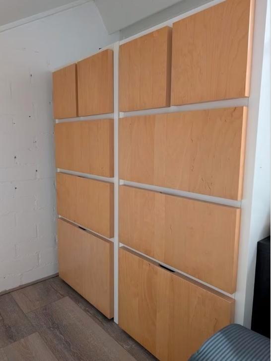 2 x stevige Ikea Rakke ladekasten hout/wit €75 per stuk, Kinderen en Baby's, Kinderkamer | Commodes en Kasten, Gebruikt, 105 cm of meer