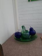 Leerdam glas fruitschaal met glazen fruit, Antiek en Kunst, Antiek | Glas en Kristal, Ophalen of Verzenden