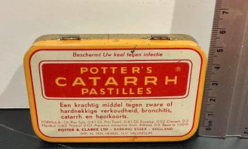 Vintage Potter’s Catarr H Pastilles. beschikbaar voor biedingen
