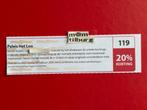 Bon 119 Paleis Het Loo 20% korting, Drie personen of meer, Kortingsbon, Overige typen