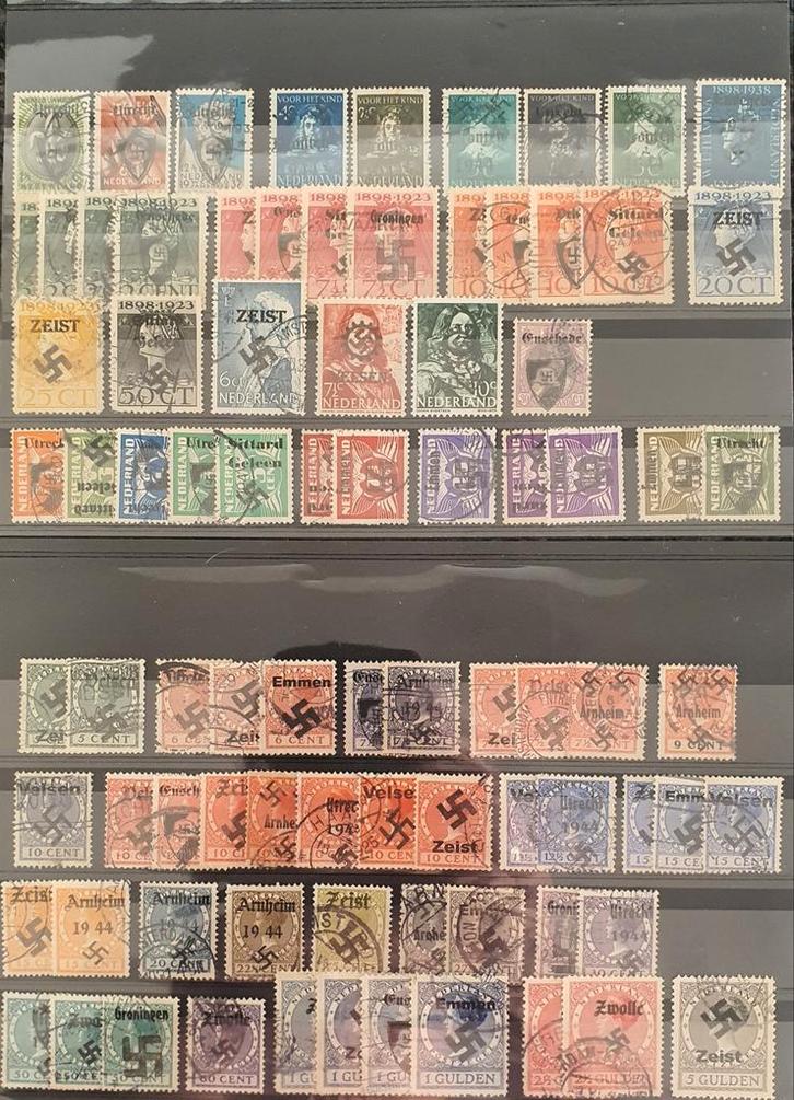 Nazi Postzegels - Diverse Gebruikt, Postzegels en Munten, Postzegels | Nederland, Ophalen of Verzenden