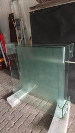 Glazen salon tafel, Doe-het-zelf en Verbouw, Glas en Ramen, Ophalen, Zo goed als nieuw, Glasplaat, Minder dan 80 cm