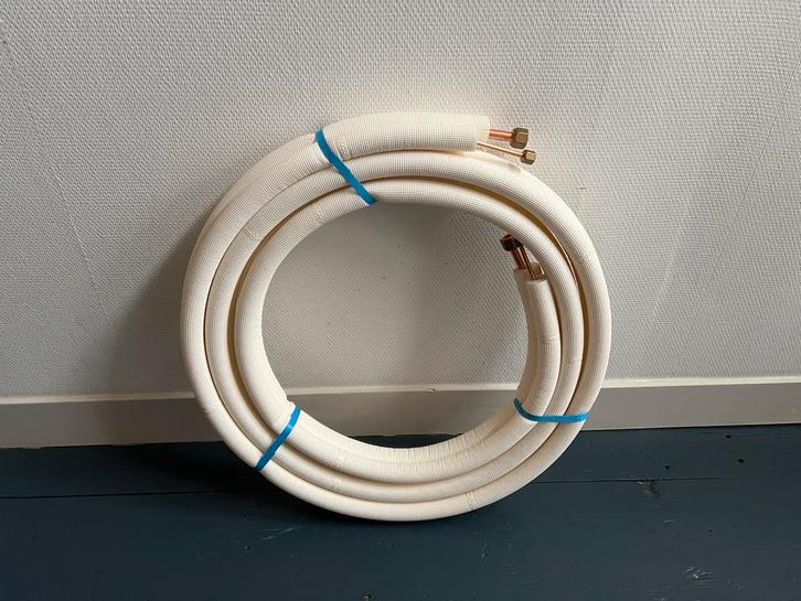 Koelleidingen 2x 5 meter (1/4"- 1/2"), Doe-het-zelf en Verbouw, Buizen en Afvoer, Zo goed als nieuw, Overige typen, Overige materialen