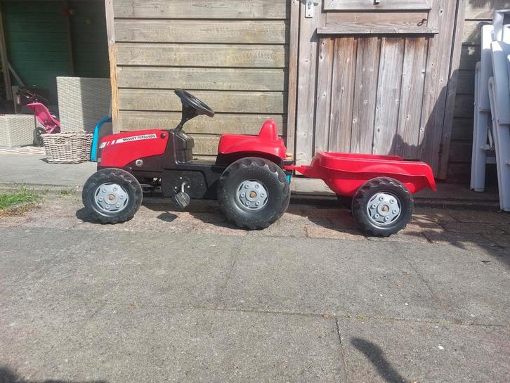 Traptrekker Rolly Toys met aanhanger, Kinderen en Baby's, Speelgoed | Buiten | Skelters, Gebruikt, Overige merken, Met kar of aanhanger